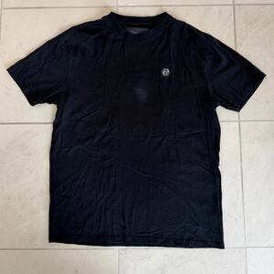 Philipp Plein Homme Black Logo Patch T-Shirt XL Cotton Short Sleeve Designer